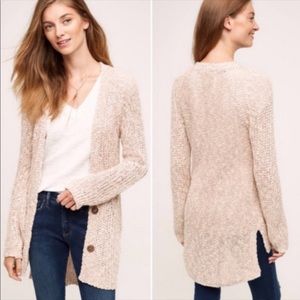 Anthropologie Angel of the North Mori marled knit long cardigan